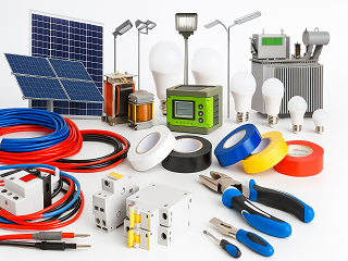 Electricity and electrical engineering sector including power generation, distribution, transformers, electrical machines, motors, generators, drives, control systems, cables, wiring, and smart energy solutions.